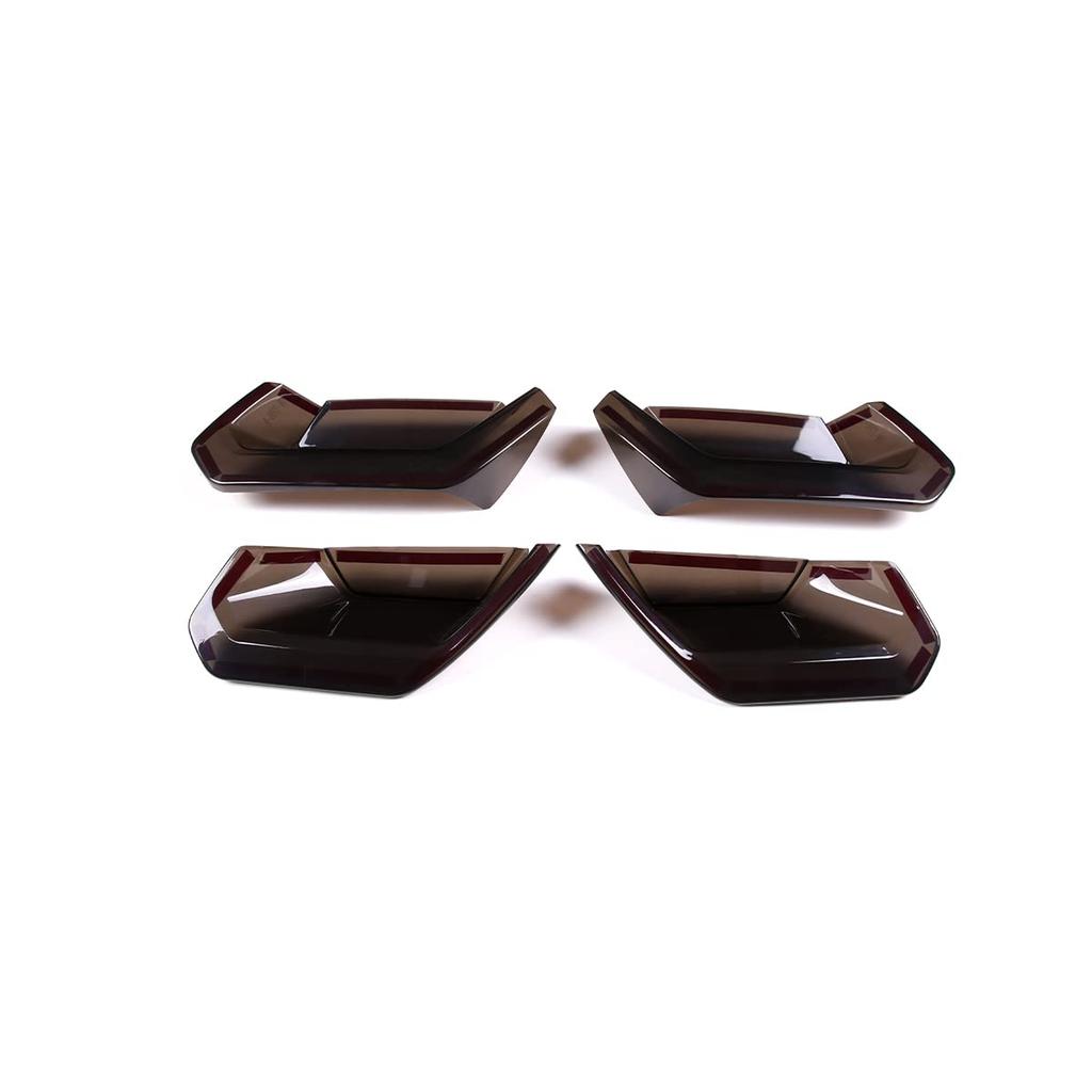 METYOUCAR Rear Tail Light Lamp Protector Trim Covers for Chevrolet Corvette C7 Easy ABS Set 2014-2019, Installation, Plastic, 4-Piece