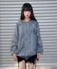 ROSEFRANTZ Rose Corsage Check Windbreaker [Navy]