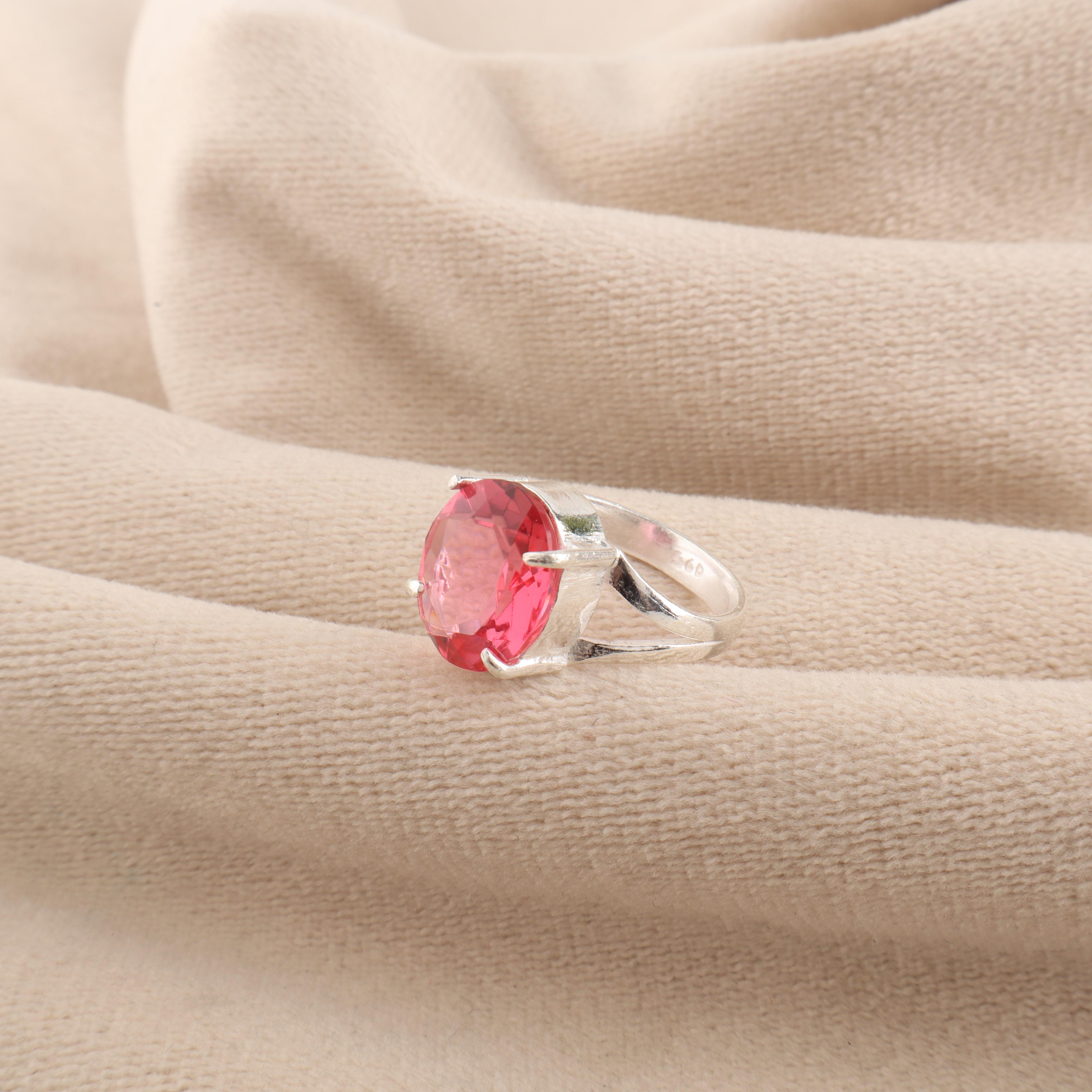 

Pink Tourmaline Gemstone 925 Sterling Silver Handmade Jewelry Designer Ring Thanksgiving Gift For Your Love RR-75-8 13