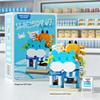 Mekensm Micro-Particle Building Blocks Educational Vending Cart Model Toy for Kids