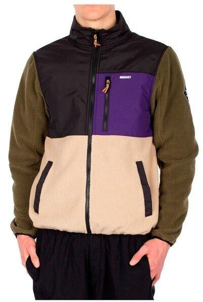 

Демисезонная куртка Iriedaily Auf Deck Fleecejacke schwarz deeppurple M