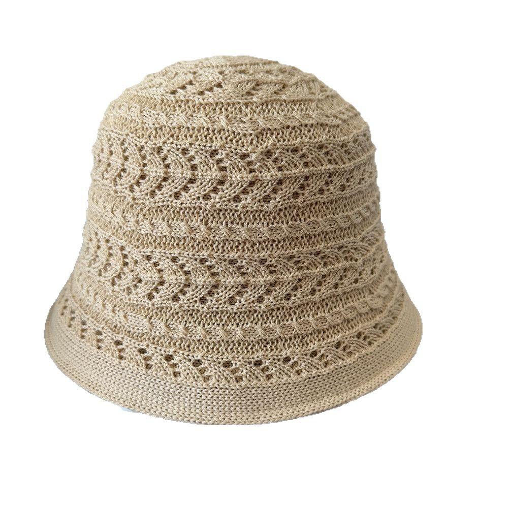 Double-sided Fisherman's Hat Children's Spring Versatile Face Small Knitted Bucket Hat Foldable Plain Basin Hat Tide