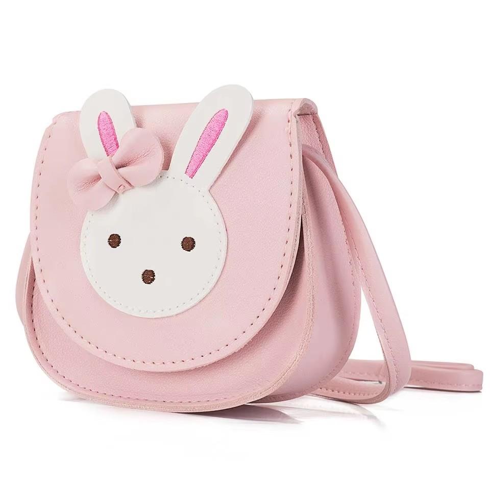 Girl Coin Purse Children Wallet Small Coin Box Bag Cute Mouse Bow Kid Money Bag Baby Rabbit Shoulder Bag Purse