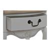 Bedside Table - WADIGA - Classic Romantic - White Wood - 1 Drawer - 35cm X 48cm X 69cm