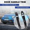Protective Cover Exterior Door Handle Cover Trim For Fiat 500 Abarth 595 695 Car Side Door Handle