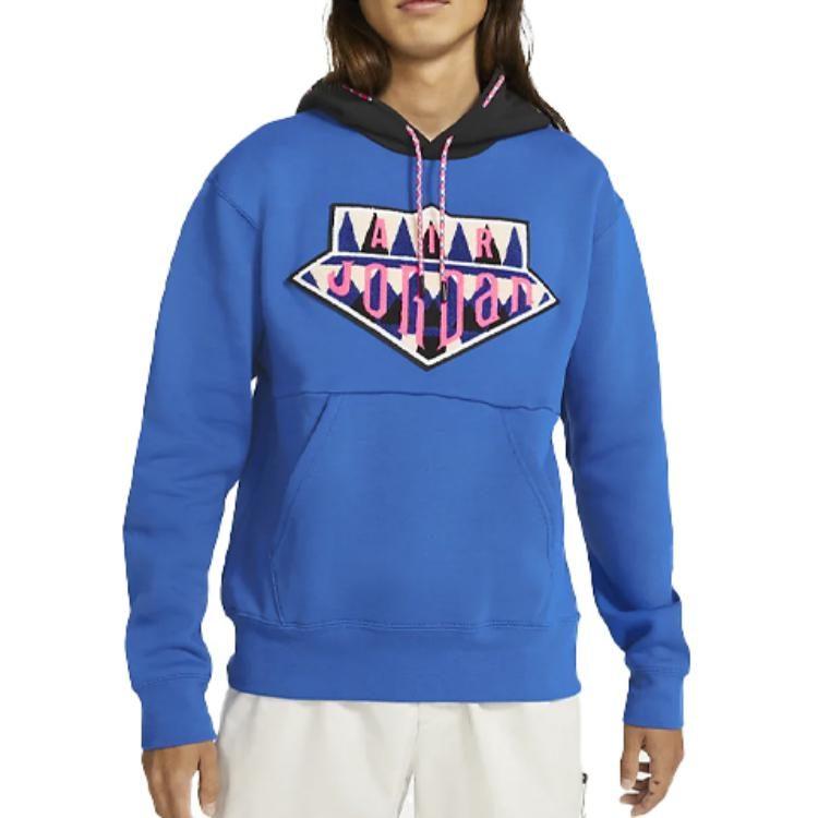 Jordan Sport Sweatshirts Men's Blue Hooded Moderate Regular CU9068-480
