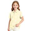 Girls' School Uniform Top Polka Dot Print Casual Formal T-Shirt for and Everyday Wear