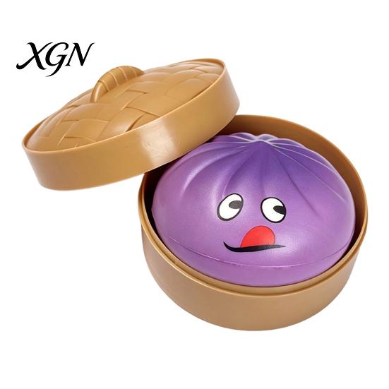 Stress Relief Toy Steamed Bun Squeeze Soft TPR Fidget Portable Fun Vent for Kids And Adults Office Desk Reliever Ball