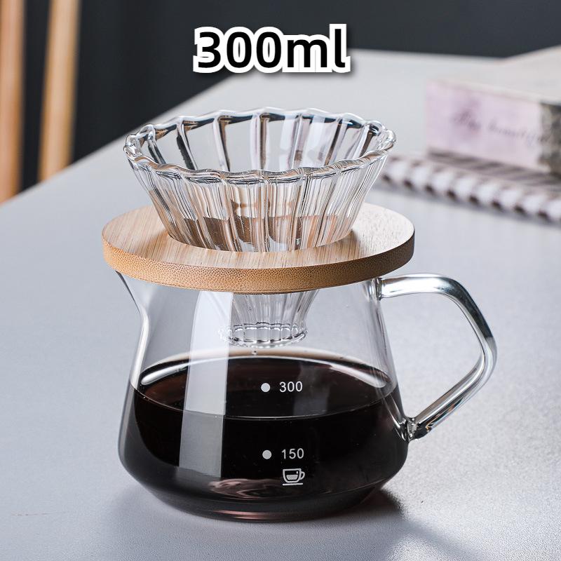 Coffee Pot, Glass Coffee Filter, Glass Pot, Camping Handmade Brewing Pot, Household Coffee Filter Pot, Office Coffee Pot
