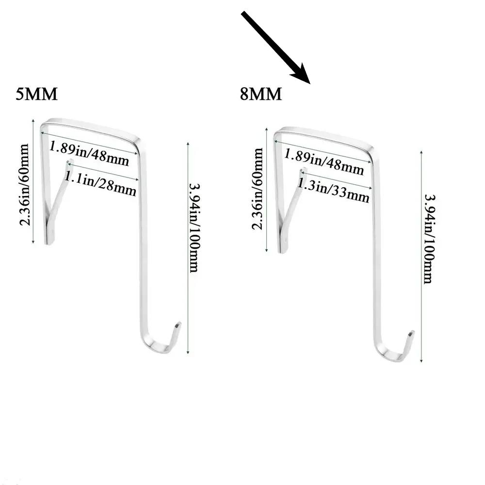 Door Hangers Hooks with Metal Organizer Hooks For Living Room Bathroom Bedroom Kitchen Hanging Clothes Towels Hats Coats Etc