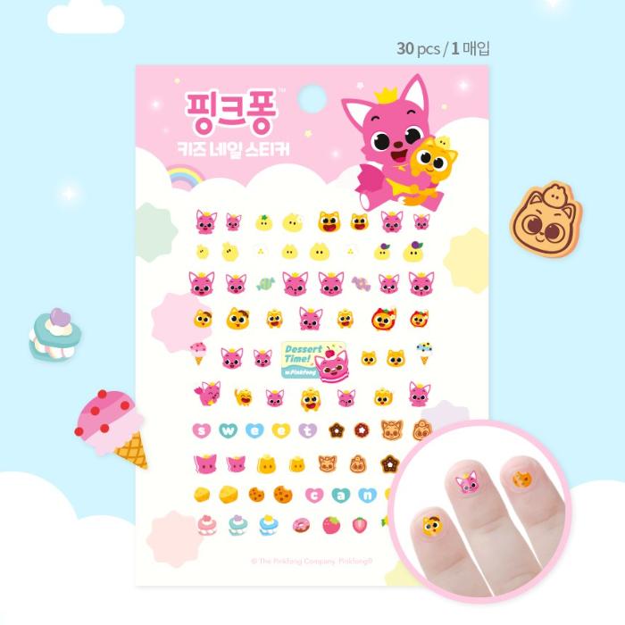 

Зроблено в Кореї – Дитячі наклейки для нігтів Pinkfong (4 варіанти) #Yum Yum Cookie