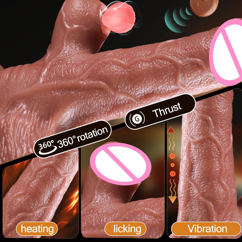 Adult Toys Realistic Dildo Vibrator G Spot Stimulator Vagina Massager Heating Vibrator Remote Control Masturbation Toy for Women
