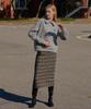 Yeoppe Car Check Skirt_Gray