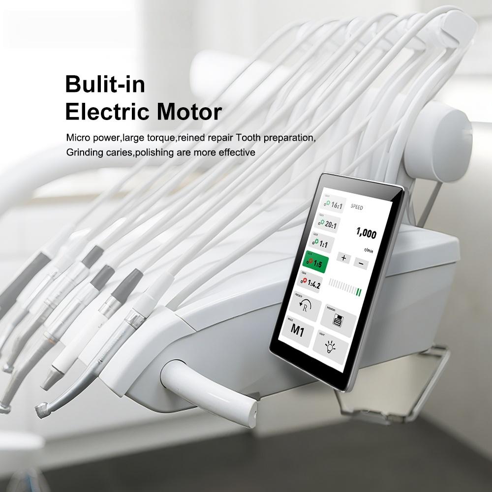 Dental Full Touch Color Screen Brushless Micromotor Built-in Electric Motor Micro Power Multiple Modes Dentist Equipment