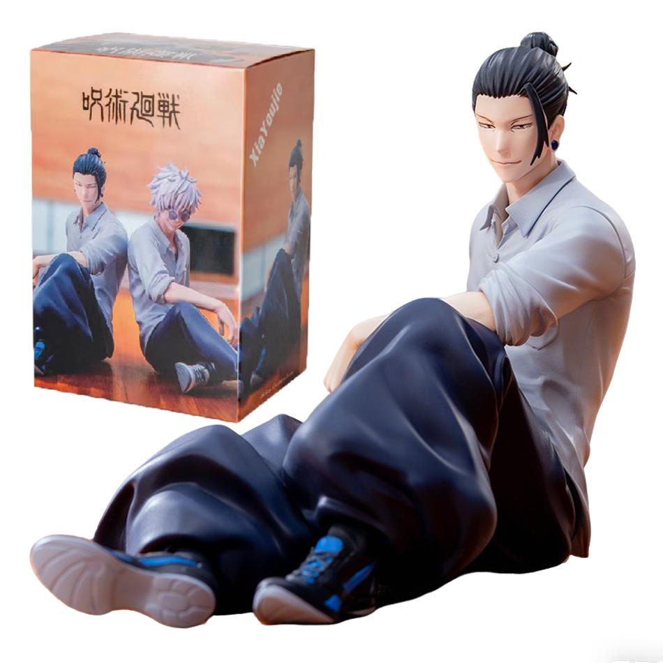 New Gojo Satoru Anime Jujutsu Kaisen Figure Geto Suguru Yumemirize Sitting Position Collection Model Gift Toy Action Figure PVC