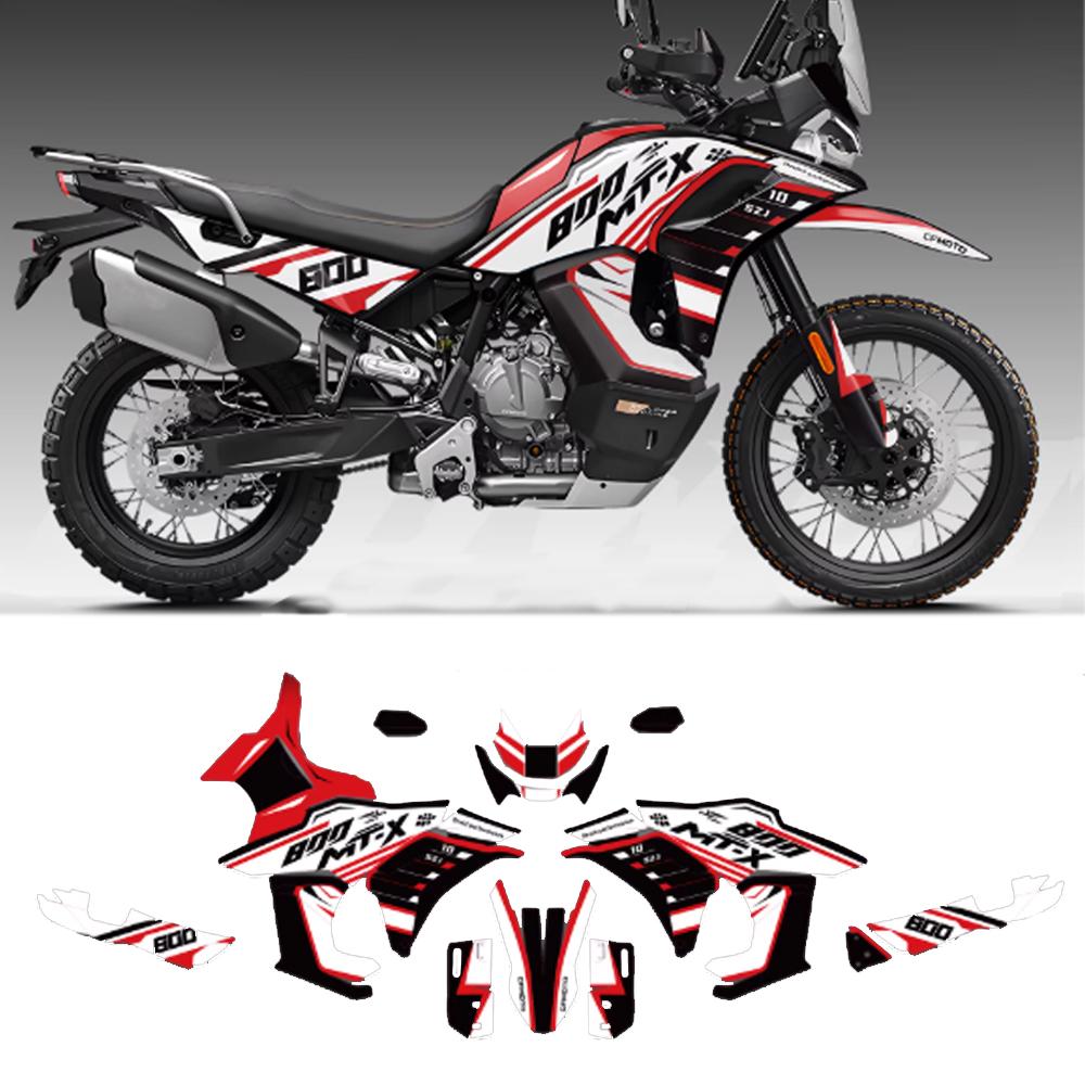 New Motorcycle Sticker Graphics Protection Kit For CFMOTO 800MT-X 800 MT X Full Paint Pattern Decorative Stickers Decals 800 MTX