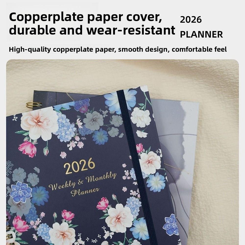 Wear-resistant 2026 Schedule Planner Notepad 12 Months To-do List Notebook  School