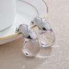 Transparent Water Drop Earrings for Women Gold Plated Elegant Modern Fashion Design Earrings Party Jewelry Gifts