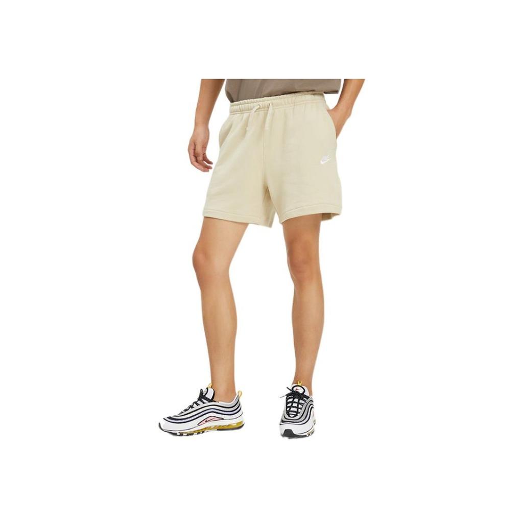 New Nike Club Men's Retro Embroidered Sport Shorts Off White DQ4596-206