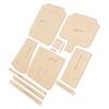 12Pcs Clear Acrylic Shoulder Bag Pattern Template Handbag Pattern Stencil Template for Leather Hand Craft DIY Tool