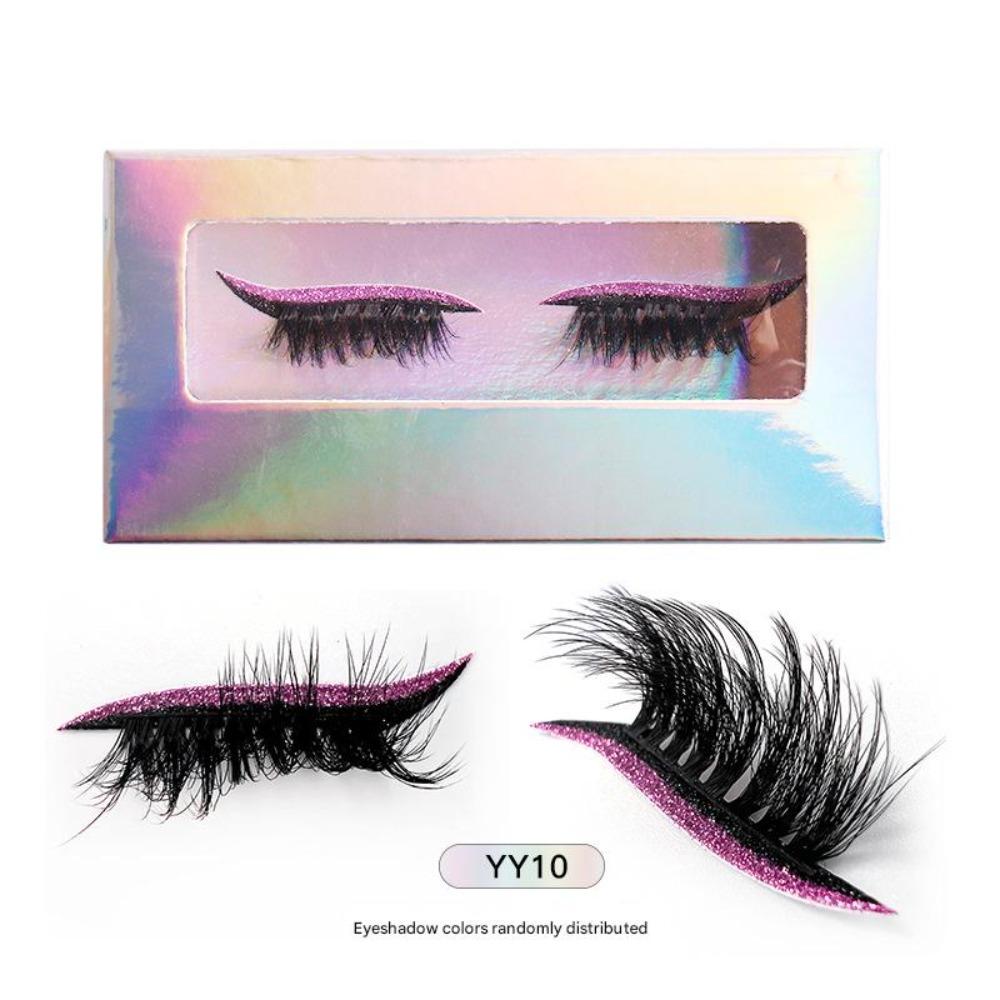 Reusable Eyeshadow Eyelash Stickers Self Adhesive False Lashes Stickers Party Makeup