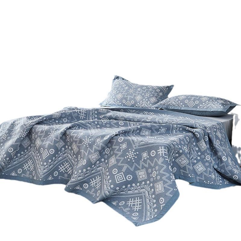 Mother and Baby Grade Long-staple Cotton Six-layer Gauze Bed Cover Three-piece Set of Machine Washable Household Bed Sheets, Bed Skirts, Bedspreads