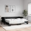 VidaXL Daybed with Trundle Bed Black 90x200 Cm Fabric 3196580