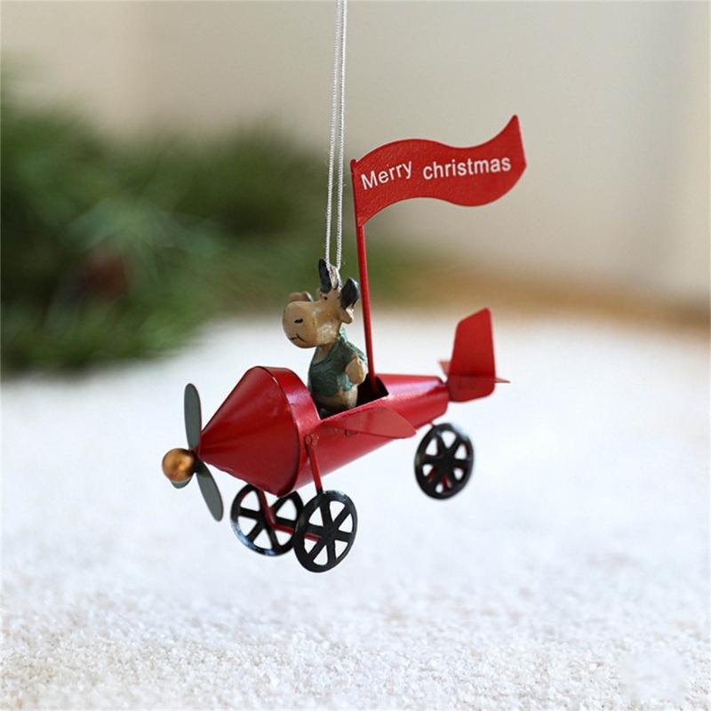 Miniature Christmas Hanging Ornament Miniature Christmas Hanging Ornament Delicate Iron Resin Holiday Tree Adornment