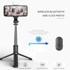 Q02S Бездротова Bluetooth-палка для селфі, що складається, міні-штатив із заповнювальним світлом, затвором, дистанційним керуванням для Huawei IOS Android