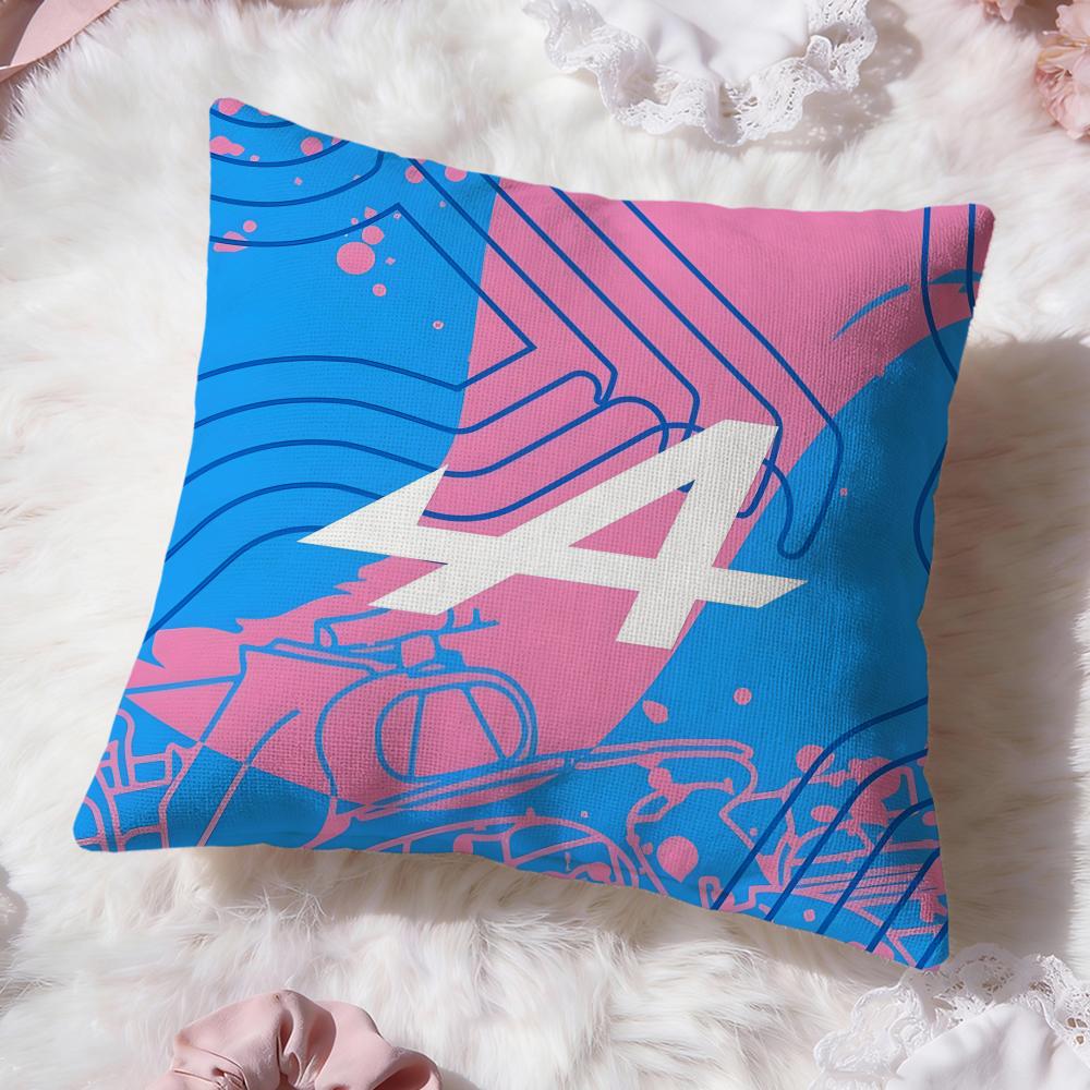 A-Alpines Automobiles Cushion Cover Premium Comfort Reversible Pillow Cove -Two in One Design for Any Room & Car Interior