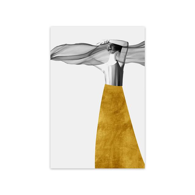 Abstract Woman Wall Art Modern Fashion Female Posters for The Home Canvas Picture for Interior Frameless Wall Art No Frame