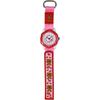 CREPHA Kinder Tier Leicht für Mädchen Alter Nylon Rosa Uhr, Design, Analog, Wasserdicht, (13,5 g), 3-12, Riemen,