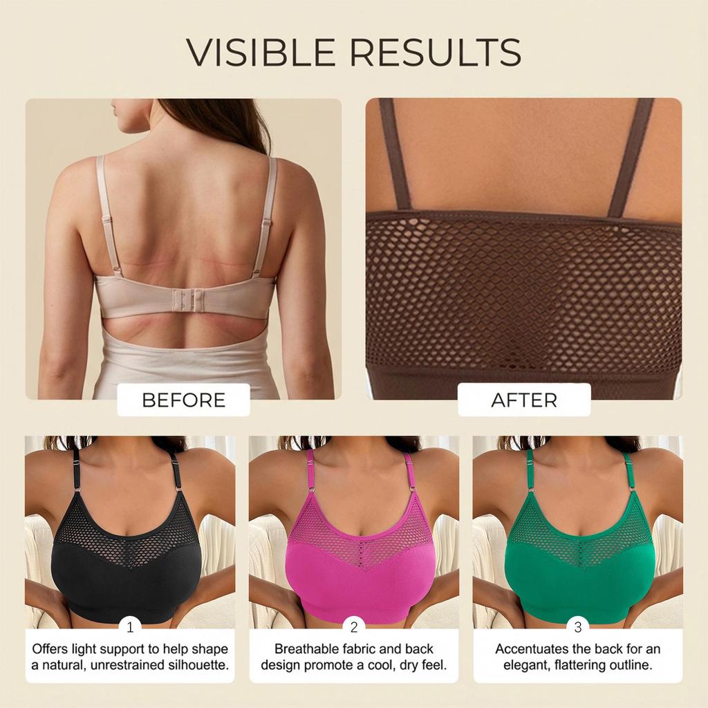 Zeriluna Sexy Netz-Crop-Top: Modische, Ausgesparte, Mehrfarbige, Bequeme, Atmungsaktive Unterwäsche