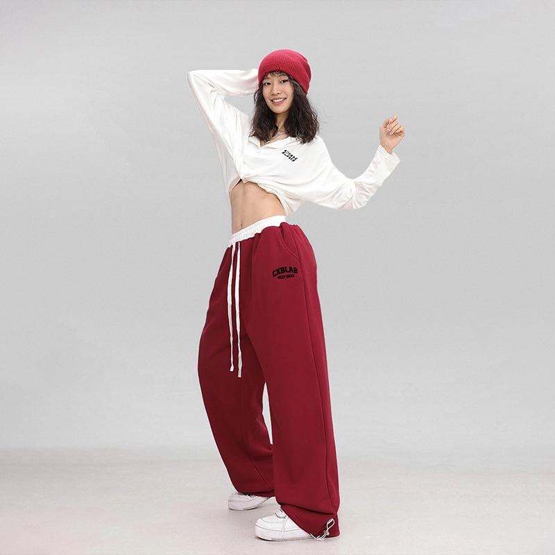 Women's Multicolor Lace-up Hip Hop Street Dance Pants - Spring/Autumn Jazz Dance Casual Wear