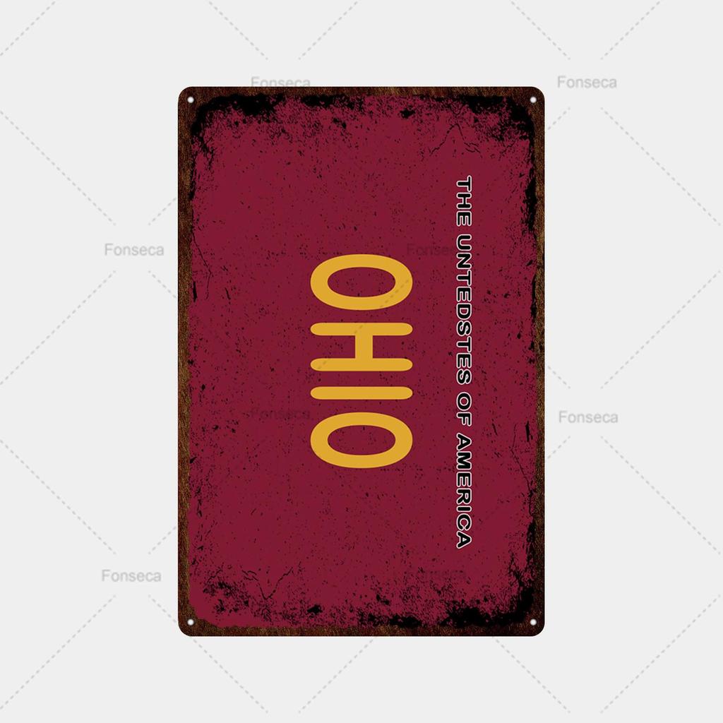 Place Name Sign Metal Sign Vintage Tin Sign Plaque Metal Bar Retro Wall Decor Bar Club Man Cave Metal Poster