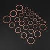 570pcs 30 Sizes Copper Washers Flat Ring Set Kit with Plastic Box