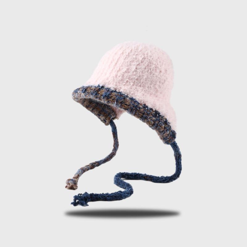 Winter Hats For Women Girls Warm Hooded Beanie For Female Kniting Skull Cap Ear Protection Cap