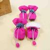 4pcs/Set Thicken Waterproof Dog Shoes Anti-slip Rain Snow Boot Warm Footwear Outdoor Walking for Small Cats Puppy Socks Booties