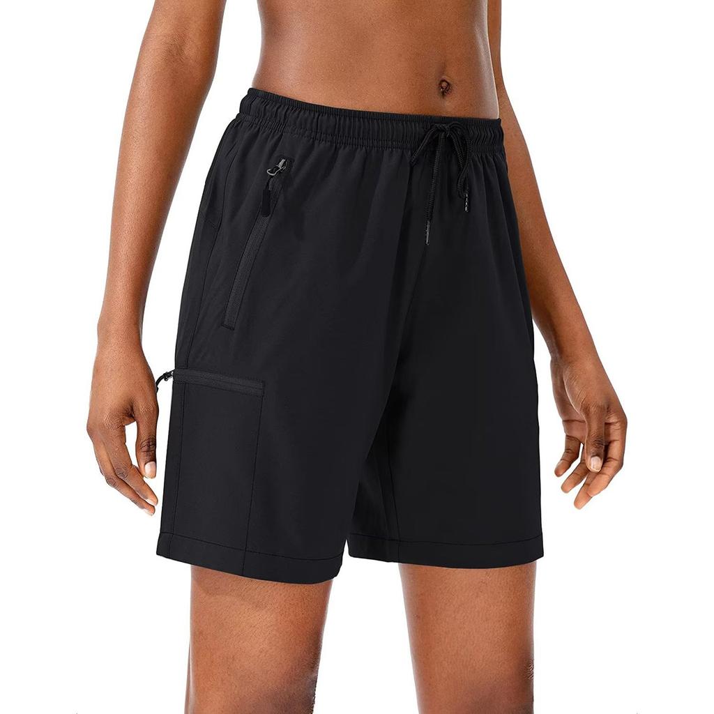 Damen-Cargo-Shorts zum Wandern, schnelltrocknend, leichte, sportliche Shorts für Damen