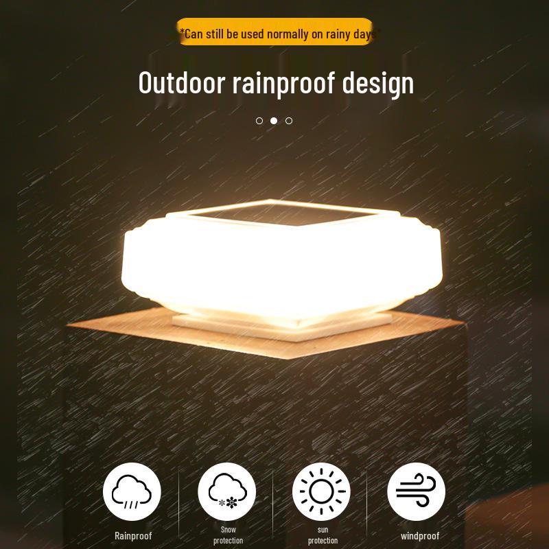 Modern Minimalist Solar Outdoor Waterproof Courtyard Light