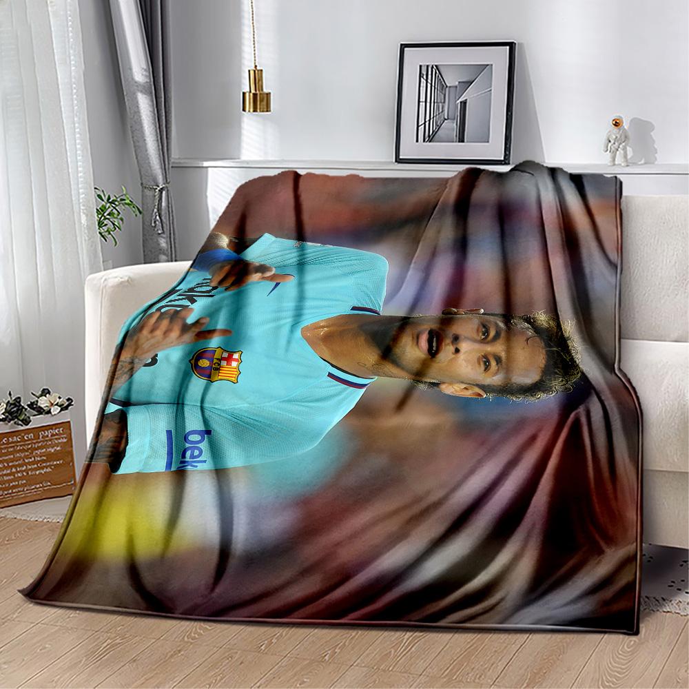 Brazilian Footballer Hairstyle Blanket Warmthful Decor Great for Chair Office Office Chair All-Season Use Stylish Decor