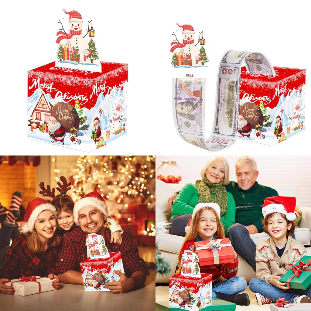 Christmas Celebration Red Snowflake Paper Gift Box For Party Decor And Gifting