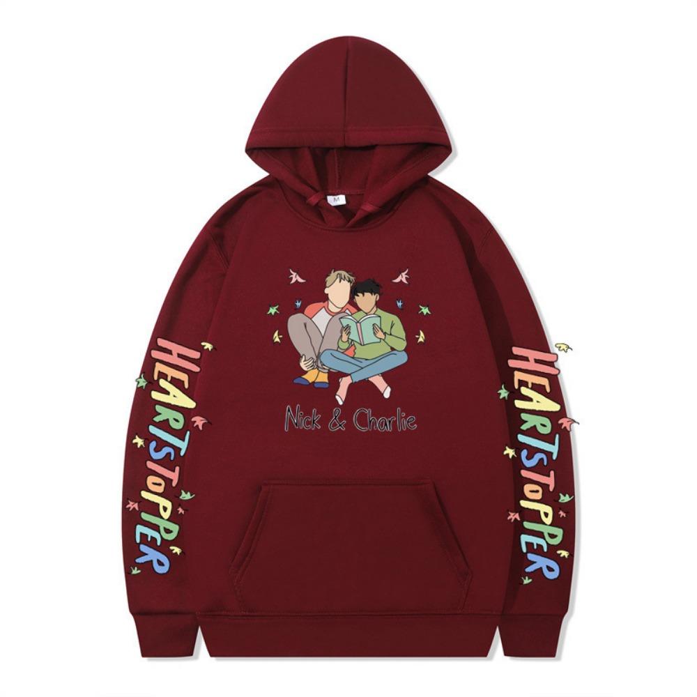 British Drama Nick and Charlie Heartstopper Hoodies Men Long Sleeve Sweatshirts Women Harajuku Streetwear Sudaderas