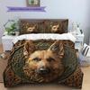 German Shepherd Pattern Bedding Home Decoration Birthday Gift (1 * duvet cover + 2 * pillowcase, without core)