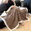 1pc Lamb Velvet Blanket 3D Fashion Design Sherpa Plush Super Soft Fluffy Warm Comfortable Bed Blanket Suitable for Sofa Living