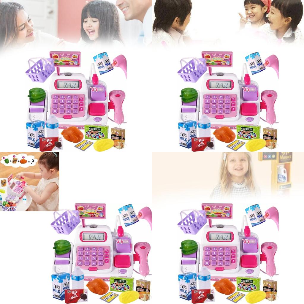 Colorful And Engaging Children Supermarket Cash Register Toy For Pretend Play Ages 3 To 6