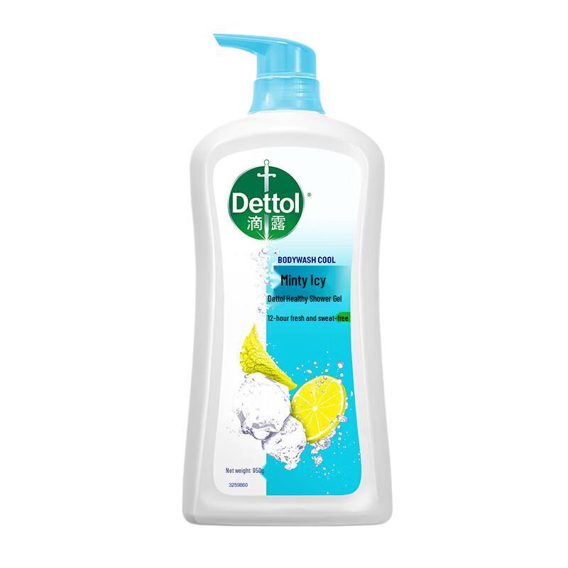 Dettol Peppermint Cool Healthy Shower Gel 950g