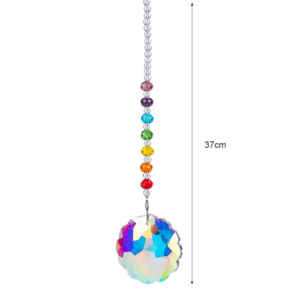 Hanging Crystal Windchimes Handmade Life Tree Pendant Craft Chain Window Car Hanging Ornament Home Outdoor Garden Decor