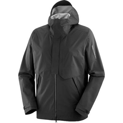 Outerpath Pro 2.5L Hættejakke Komfortabel Afslappet Ensfarvet Softshell Jakke Herre Jakker Dyb Sort C22060