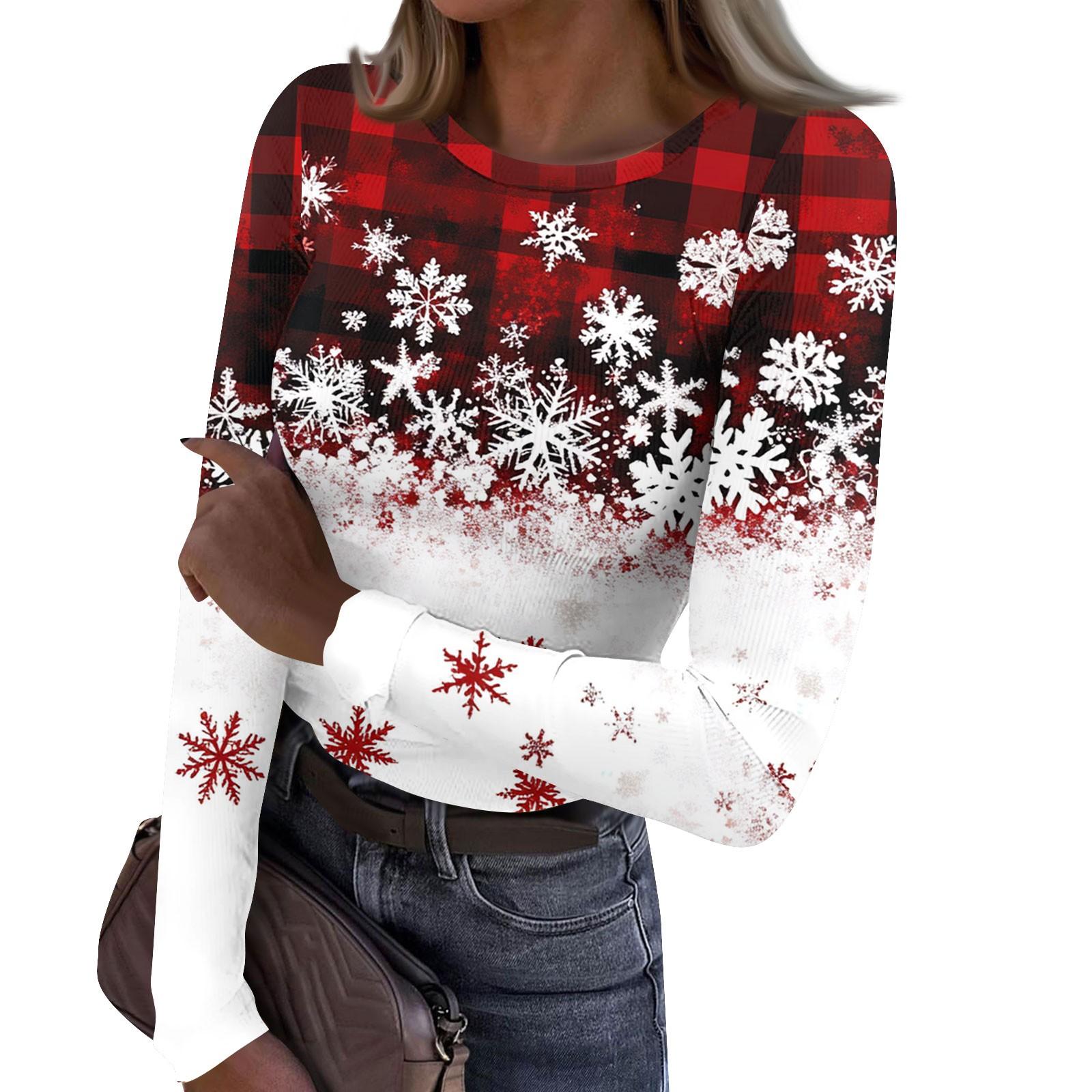 

Женская и зимняя футболка с тонким низом, модная повседневная футболка с градиентным принтом и круглым вырезом, пуловер с длинным рукавом L